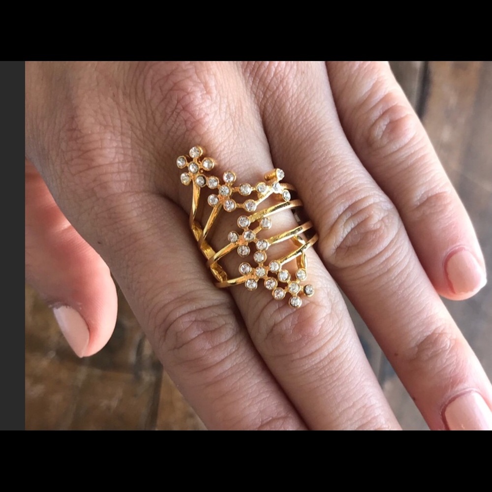 SOLD! Arriving soon! Wisteria Ring with Swarovski Crystals